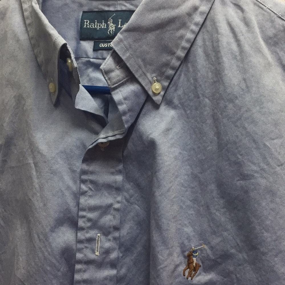 Light Blue Custom Ralph Lauren Polo dress shirt